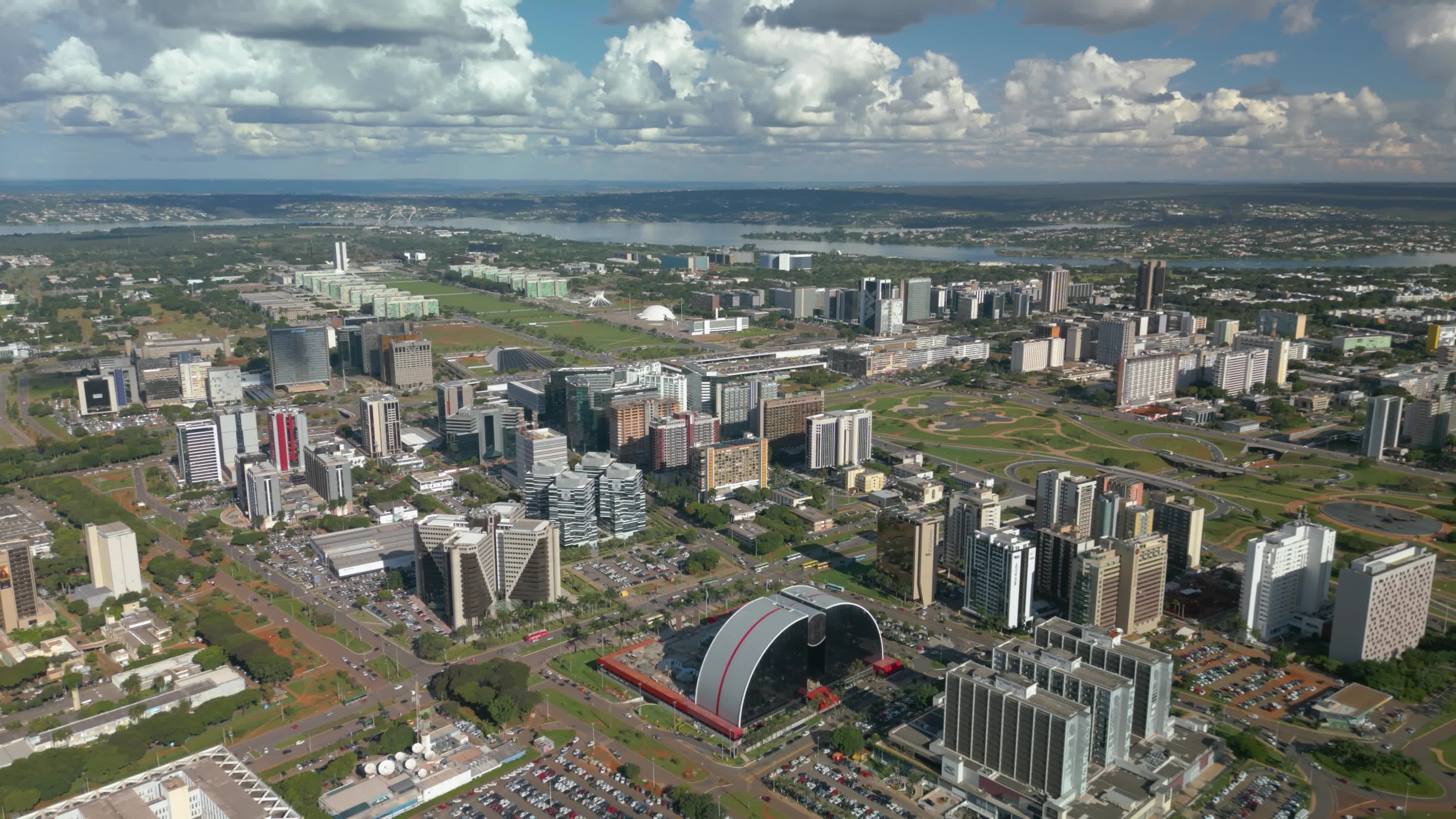 Vista aérea do centro de Brasília