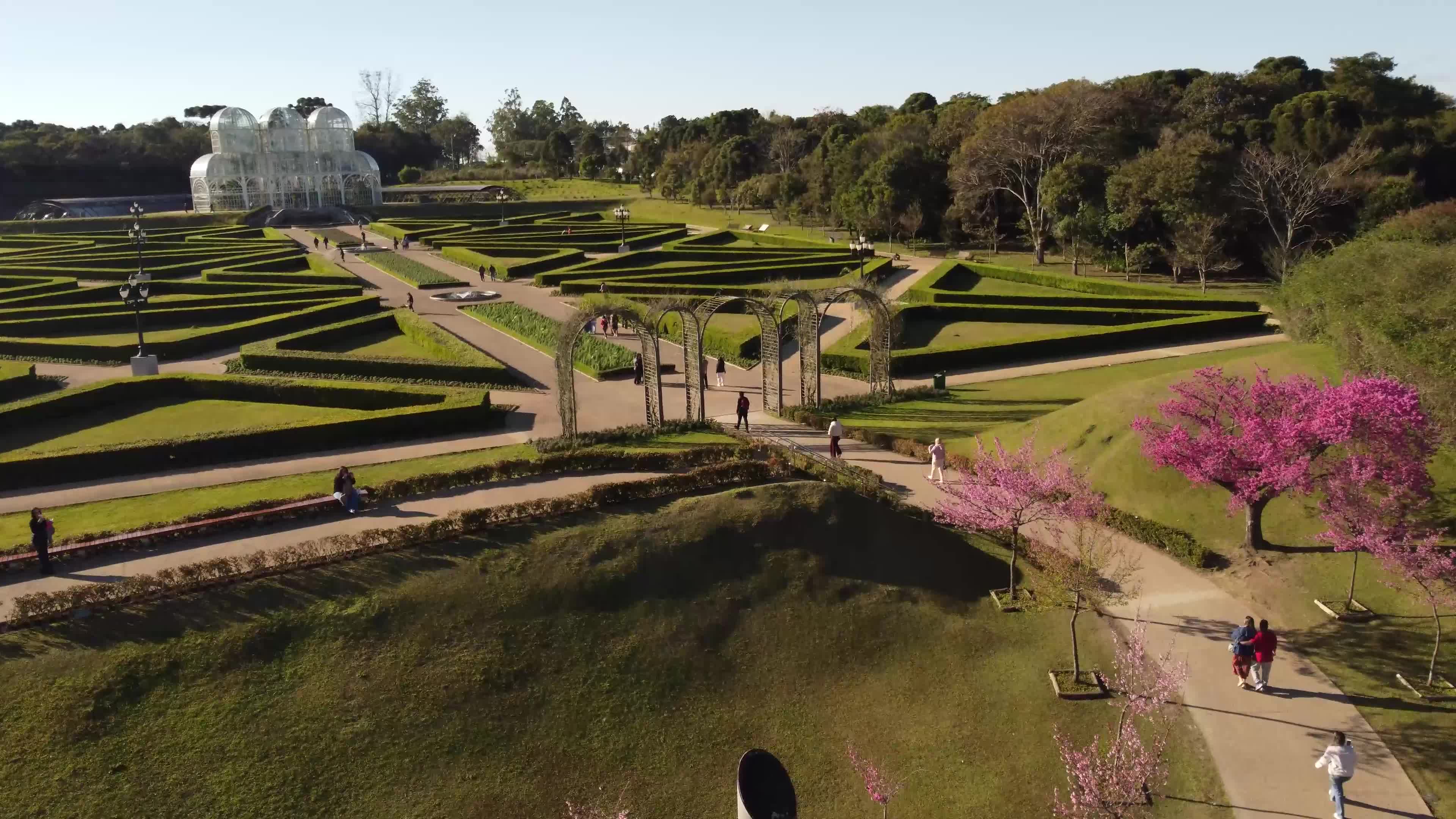 Entrando no Jardim Botânico de Curitiba PR
