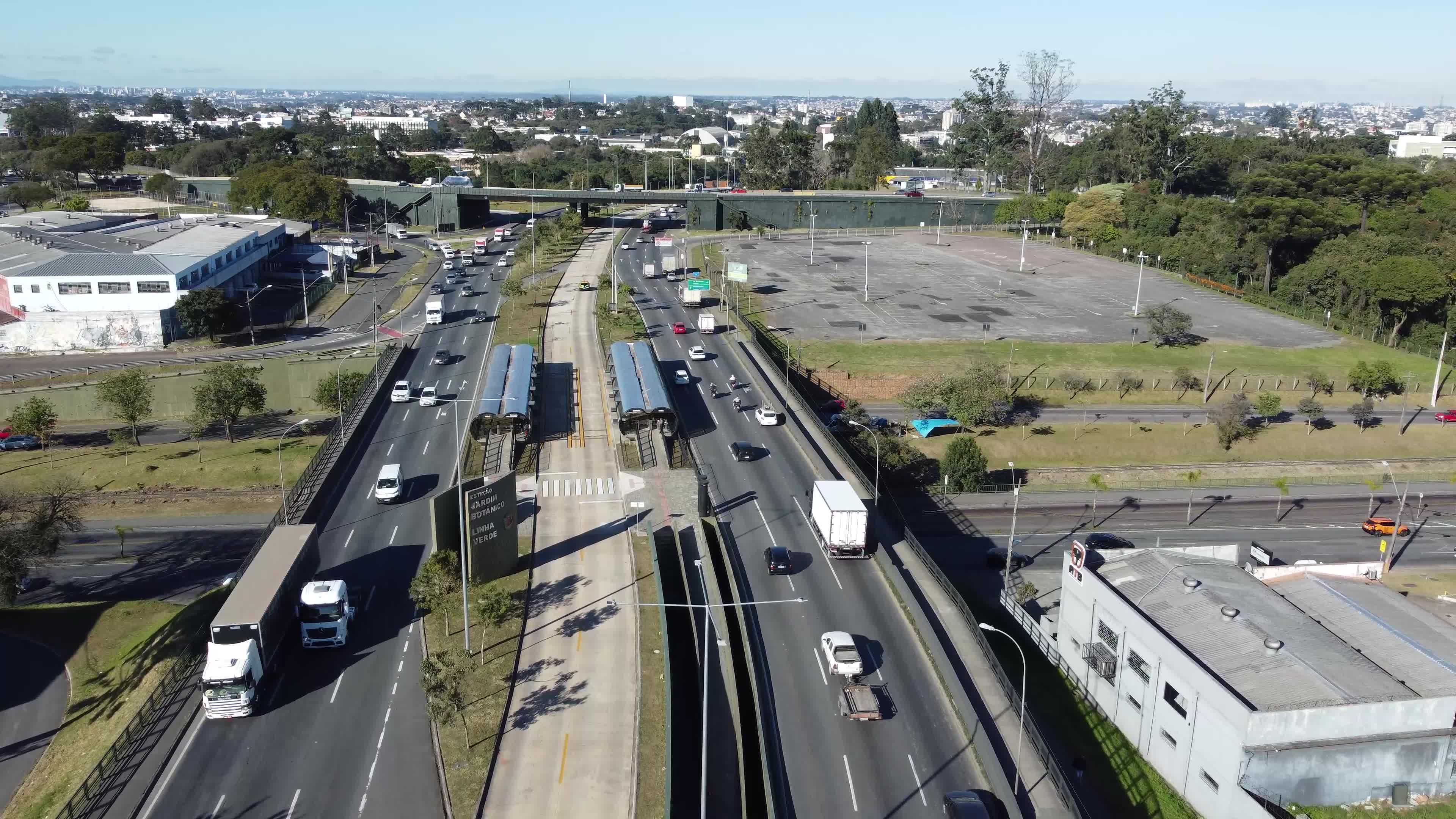 Linha verde em Curitiba